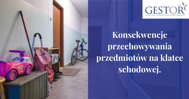 Przechowywanie na klatce schodowej