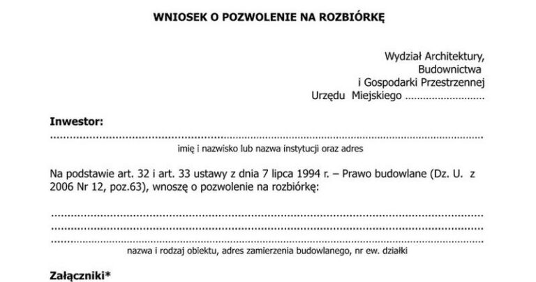Co musisz wiedzieć o pozwoleniu na rozbiórkę? Kompendium wiedzy dla inwestorów